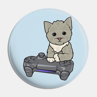 Cat And Joystick Pin