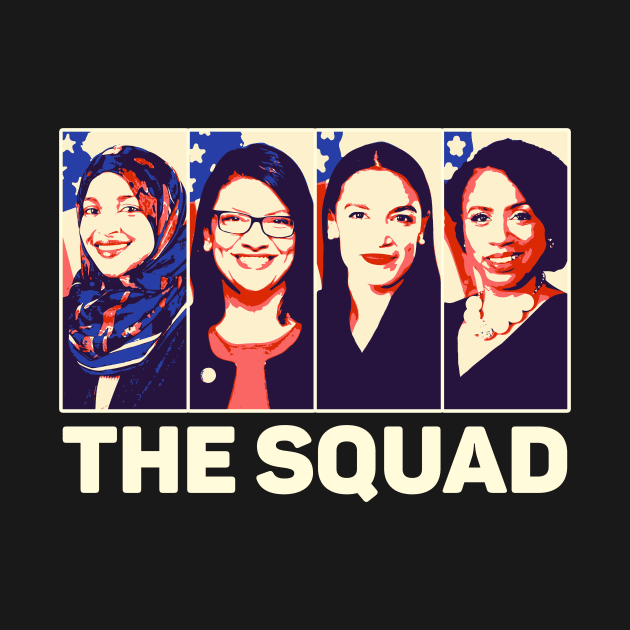 THE SQUAD AOC Ilhan Omar Tlaib Pressley Feminist by WildZeal