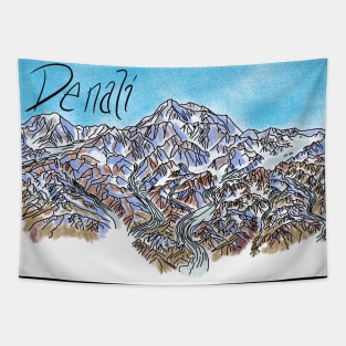 Denali In Color Tapestry