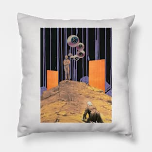 Better Left Unknown - Surreal/Colllage Art Pillow