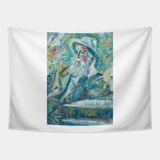 WALT WHITMAN oil portrait Tapestry