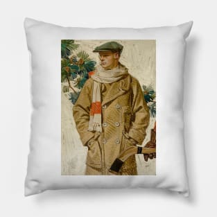 JC Leyendecker, Ready for Hockey 1920 Pillow