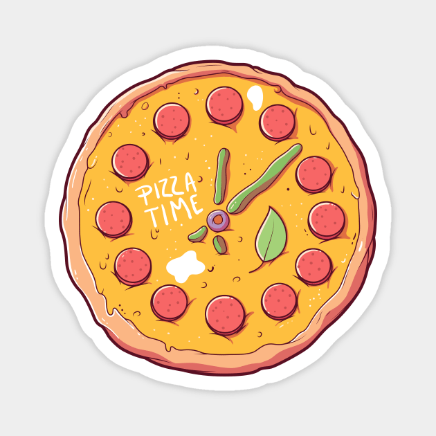 Pizza Time! Magnet by SLAG_Creative