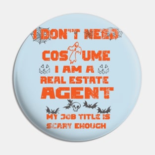 Real Estate Halloween Pin