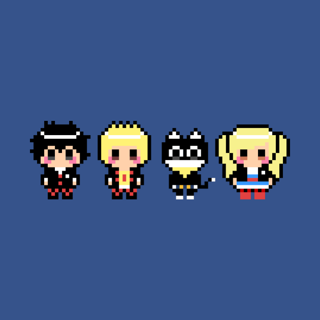 Persona 5 Phantom Thieves 8-Bit Pixel Art by StebopDesigns