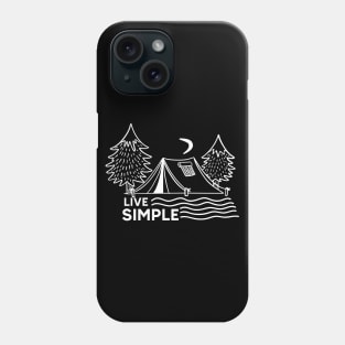 Live Simple Camping Phone Case