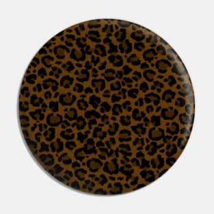 Leopard Pattern in Chocolate and Cacao Pin