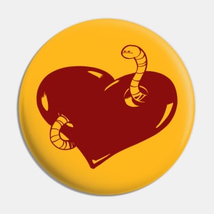 An inhabited heart Pin