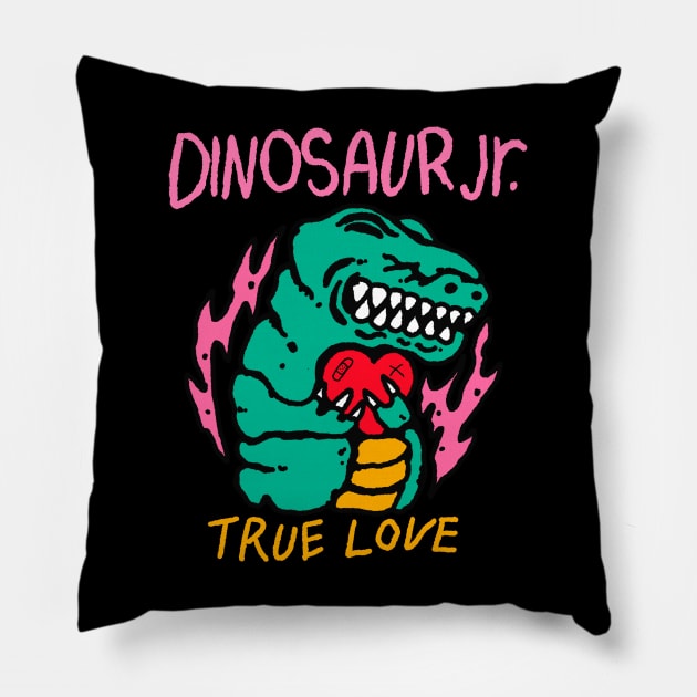 Dinosaur Jr True Love Pillow by Allotaink