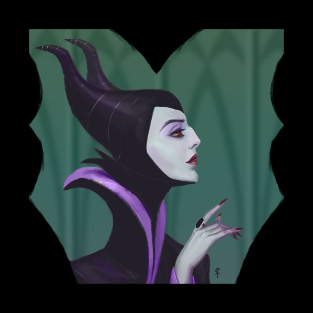Maleficent Portrait by rafafloresart