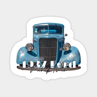 Customized 1937 Ford Pickup Truck Magnet