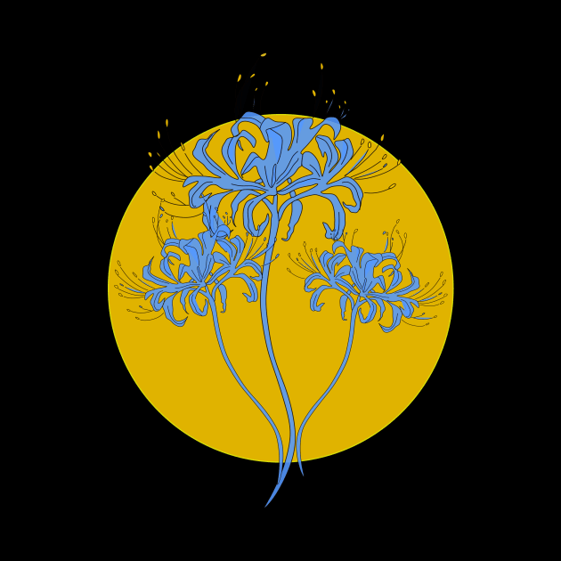 Blue spider lily by Happydesign07