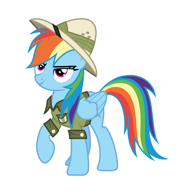 Adventurer Rainbow Dash by CloudyGlow