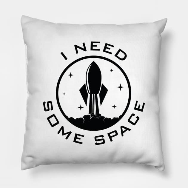 I Need Some Space Pillow by LuckyFoxDesigns