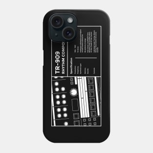 909 Drum Machine for Dawless Beatmaker and Musician Phone Case