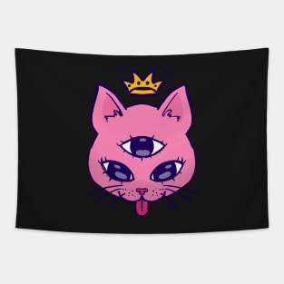 Three eyes cute kitty Tapestry