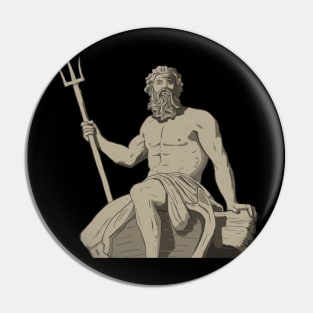 Posedion Statue Pin