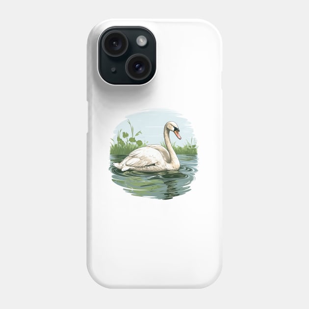 White Swan Phone Case by zooleisurelife