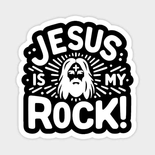 Jesus is My Rock Magnet by Frank Ring