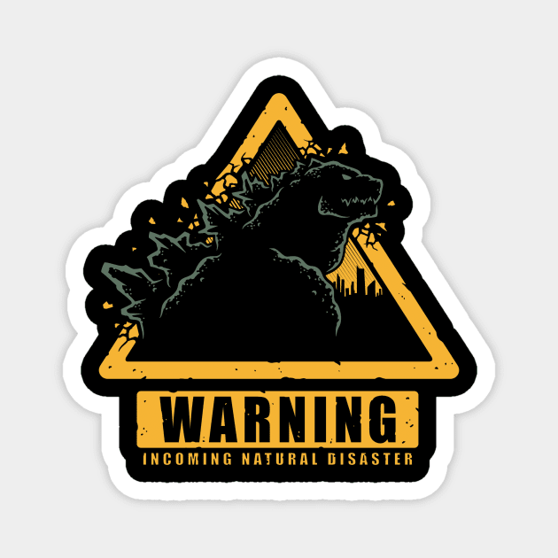 Incoming Natural Disaster Magnet by BWartwork