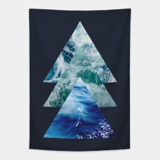 Ocean Triangles Tapestry