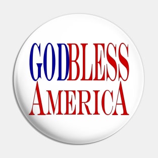 God Bless America Flag Pin