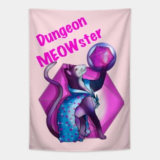 Dungeon meowster and a D20 Tapestry