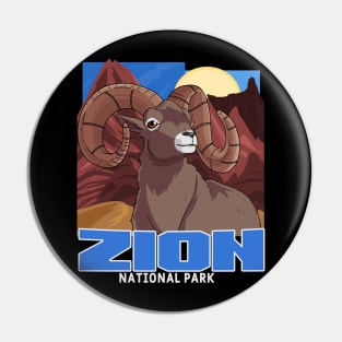 Zion National Park Bighorn Sheep Pin