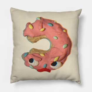 Claymation donut Pillow