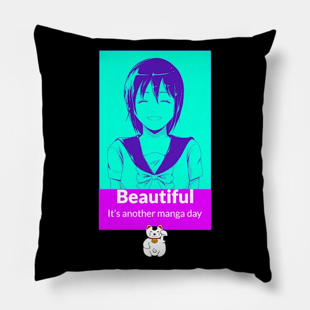 It is another manga day Pillow by Dosiferon