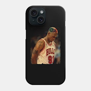 Dennis Rodman - Vintage Design Of Basketball Phone Case