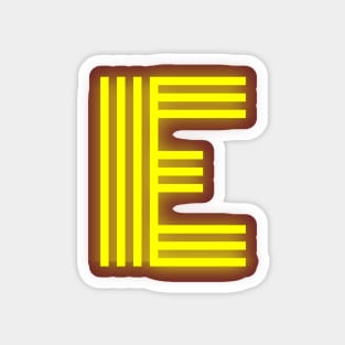 Letter E Letter Art Magnet