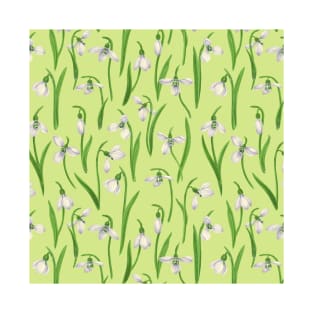 Snowdrops on honey dew T-Shirt