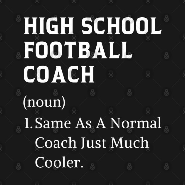 High school football coach funny thank you high school coach by Printopedy