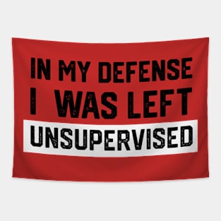 In my defense i was left unsupervised Tapestry