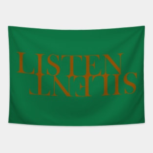 LISTEN SILENT Tapestry