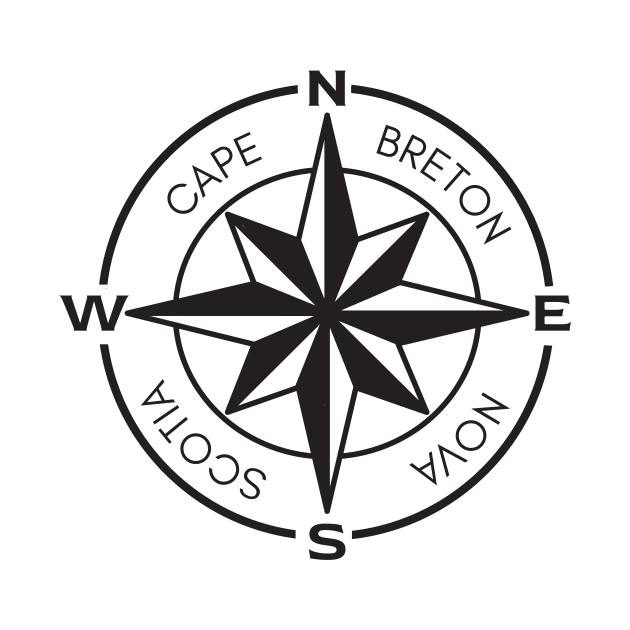 CAPE BRETON COMPASS by SALTY TEES & CO.