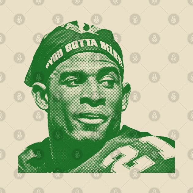 deion sanders - green solid style by Loreatees