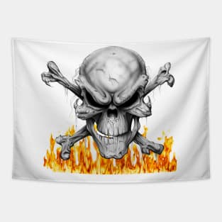 Fire skull. Tapestry