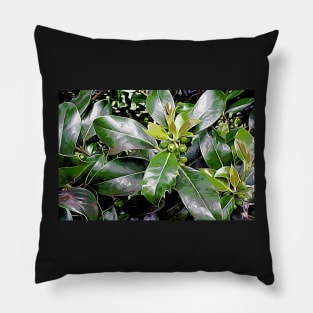 Holly Leaves Pillow