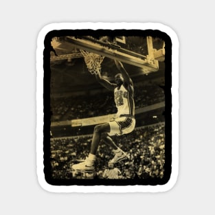 Stacey Augmon - Vintage Design Of Basketball Magnet