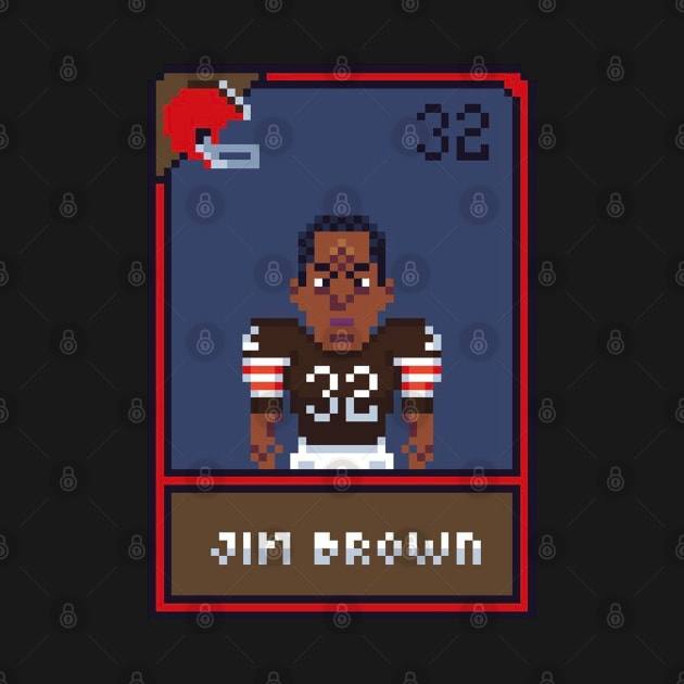 Jim brown 8bit by Roti Kodok Art