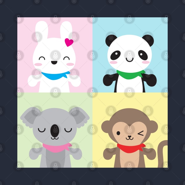 Super Cute Kawaii Animal Mascots by marcelinesmith