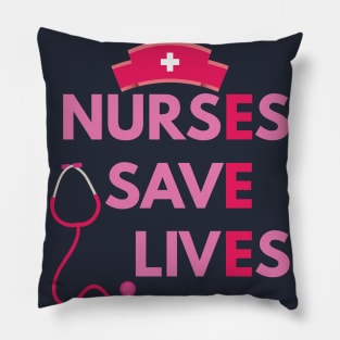 Nurses save lives Pillow