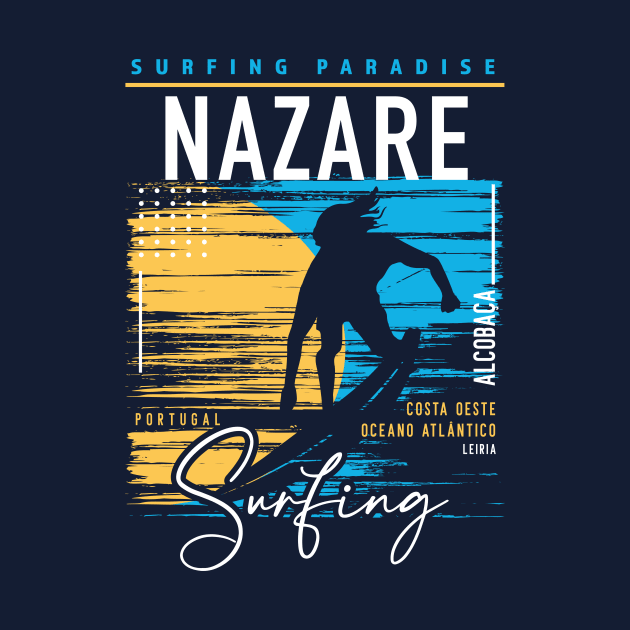 Retro Nazare Portugal Surfing // Surfers Paradise // Surf Portugal by SLAG_Creative