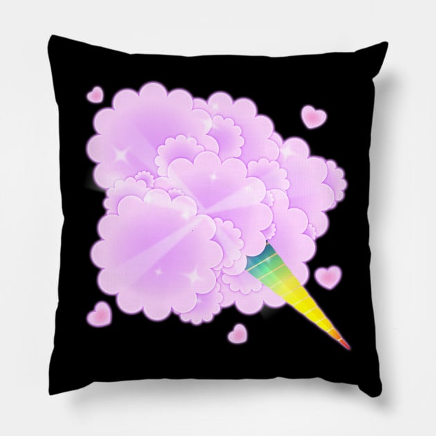 Cotton Candy Lover Pillow by DanielLiamGill