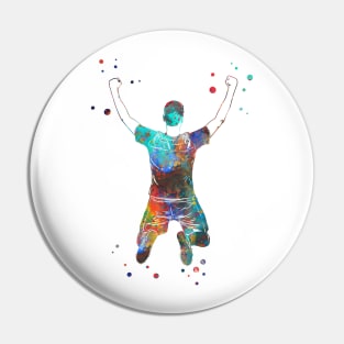 Male Soccer Player Pin