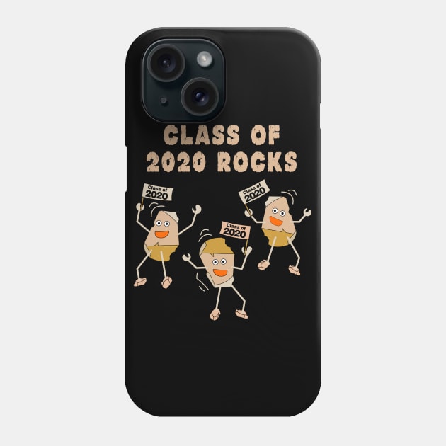 Class of 2020 Rocks Light Phone Case by Barthol Graphics