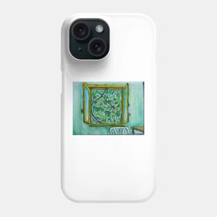 Watercolor Sketch - The Window to Summer. Phone Case