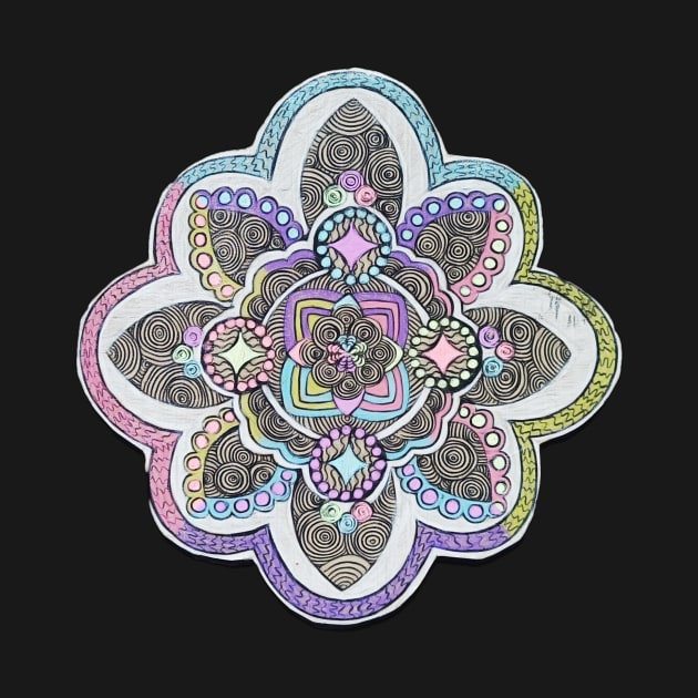 Pastel Swirl Mandala by AmeUmiShop